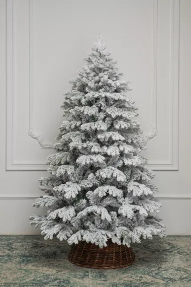 Искусственная елка Аляска заснеженная 120 см., литая хвоя+пвх, ЕлкиТорг (146120)