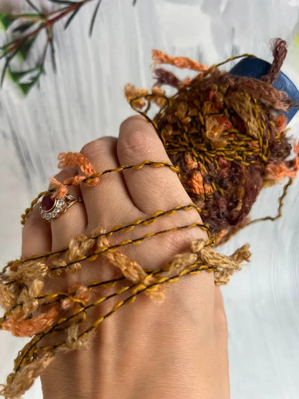 Пряжа Пальчики фантазийная декоративная 50g