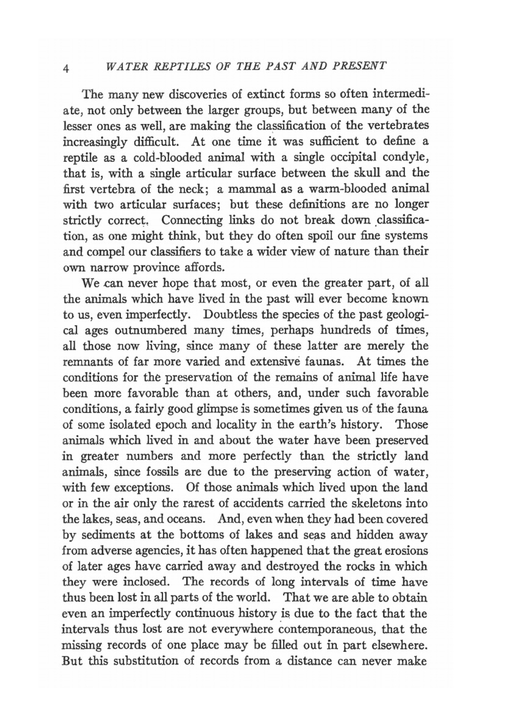 Water Reptiles Of The Past And Present | Samuel Wendell Williston