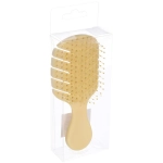 Расческа массажная продувная «ЛОТОС», цвет желтый, 6,3*14см (пластиковая коробка)