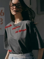 Футболка, МОСКВА СЛЕЗАМ НЕ ВЕРИТ, серый