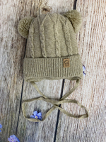 Шапка детская с пампушками "Малыш"