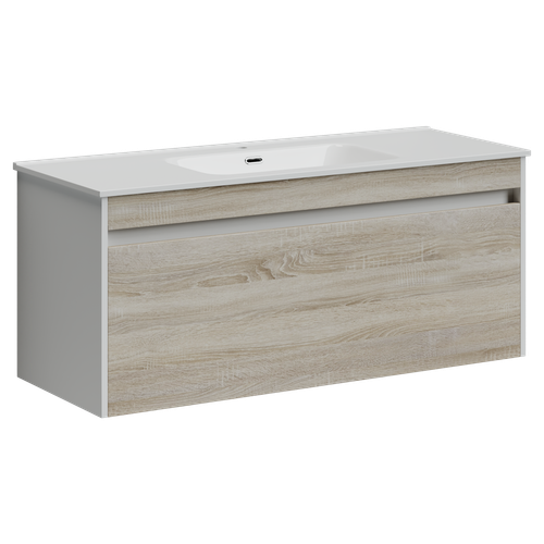 Тумба с раковиной Sancos Smart, 119 см., эмаль белый, SM120-1E