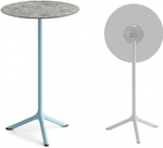 Стол ламинированный барный складной Scab Design Tripe Folding, голубой, зернистый