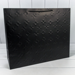 Пакет подарочный 55х45х20см Фигуры и узоры "Узор" (Черный)