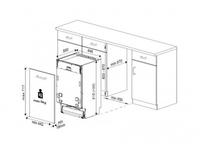Встраиваемая посудомоечная машина Beko DIS 25010
