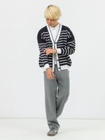 Кардиган для мальчика в школу AT1010 черно-белый