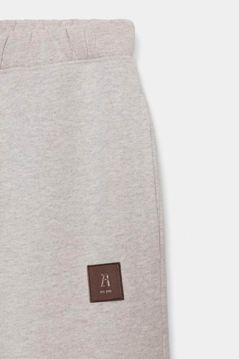 ZARA БРЮКИ ИЗ МЯГКОЙ ТКАНИ С ЭТИКЕТКОЙ, БЕЖЕВЫЙ