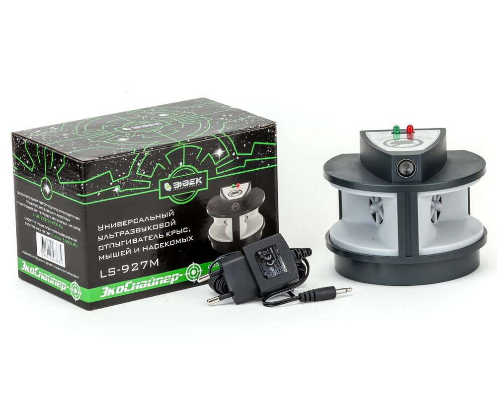 Отпугиватель крыс, мышей, тараканов ЭкоСнайпер LS-927M