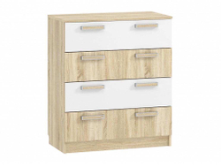 НМ 013.71-01 комод Фанк дуб сонома/белый
