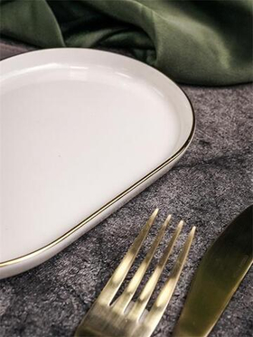 Блюдо овальное 18см CHOPIN GOLD