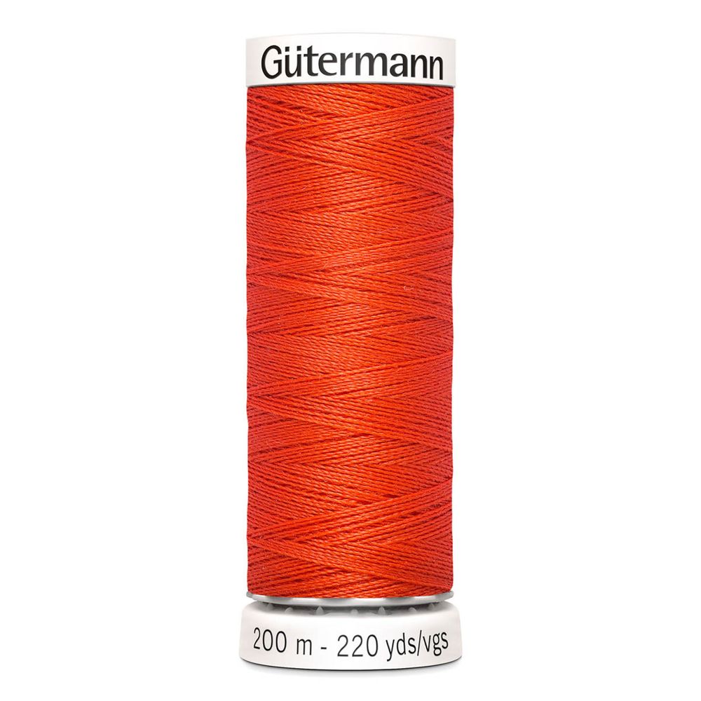 Нитки универсальные Gutermann Sew-all 100 (200 метров), 5 кат. | 155 яркий апельсин
