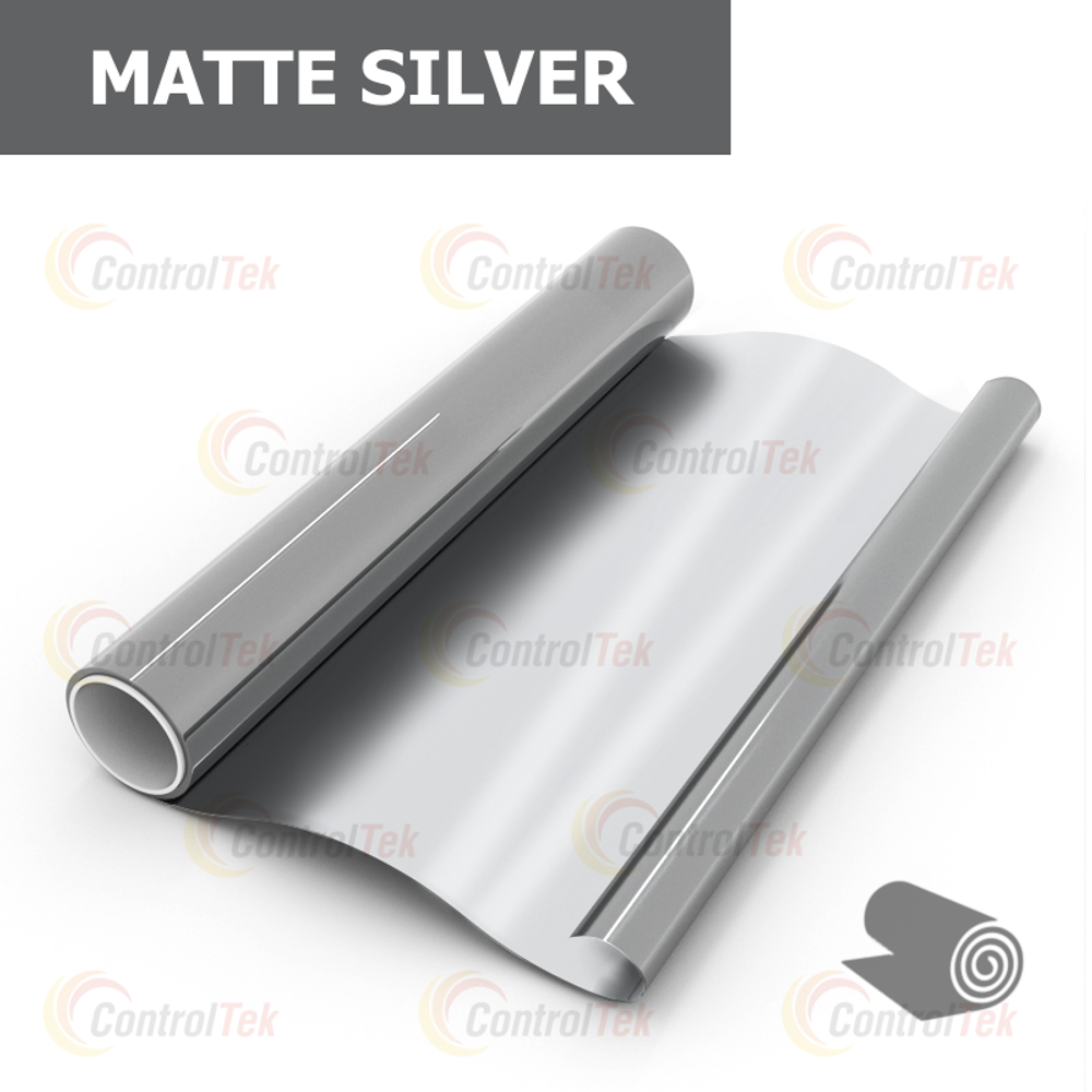 Пленка для окон декоративная MATTE SILVER ControlTek, рулон (размер 1,524x30м.)