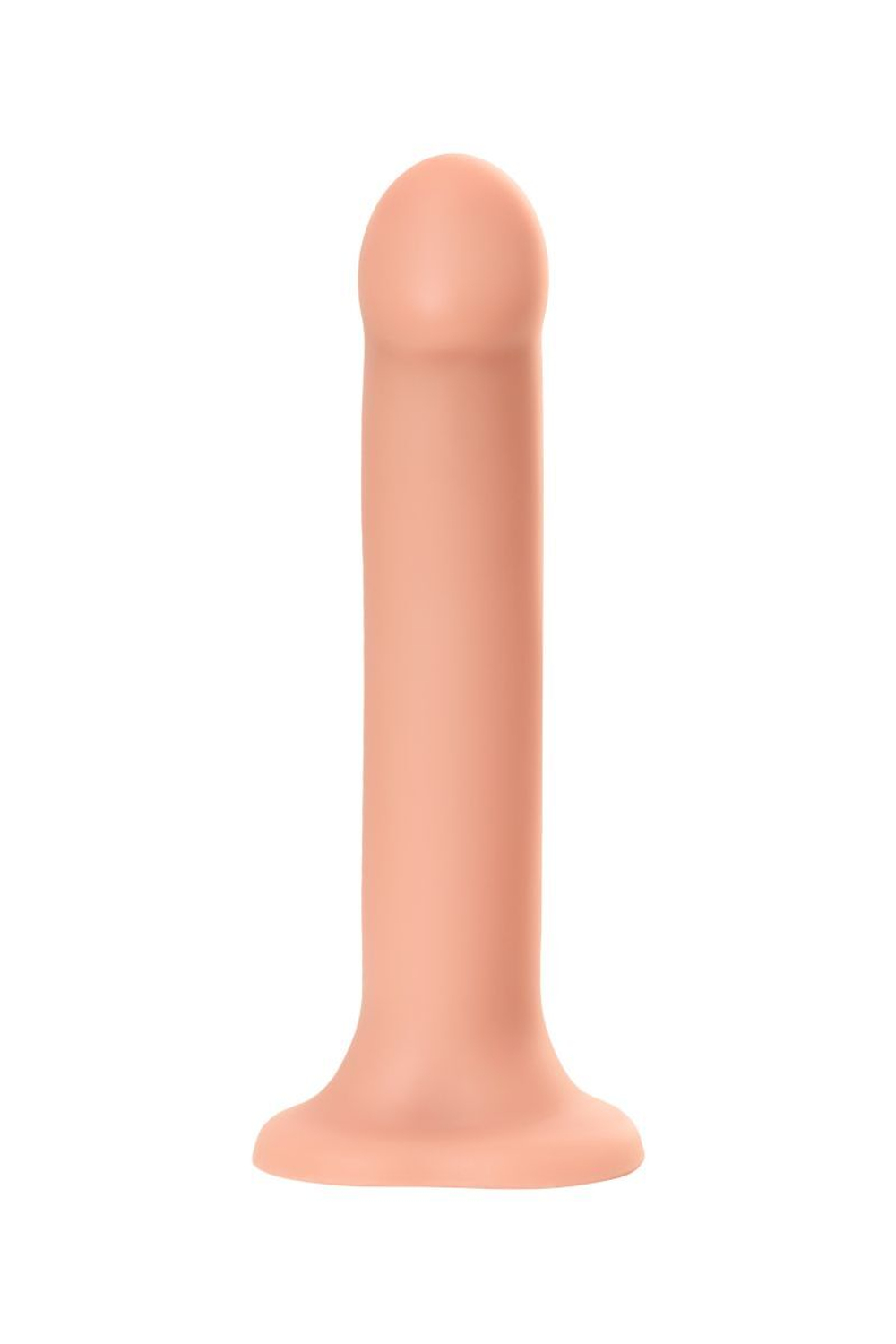 Телесный фаллос на присоске Silicone Bendable Dildo XL - 20 см. (Цвет: телесный)