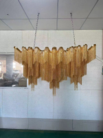 Pendant design lamp Stream by Terzani Long (Gold)