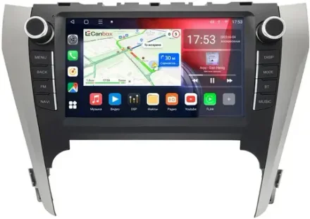 Магнитола Toyota Camry 50 2011-2014 (рамка с крутилками и кнопками) - Canbox 9-0119 Qled, Android 10, ТОП процессор, SIM-слот