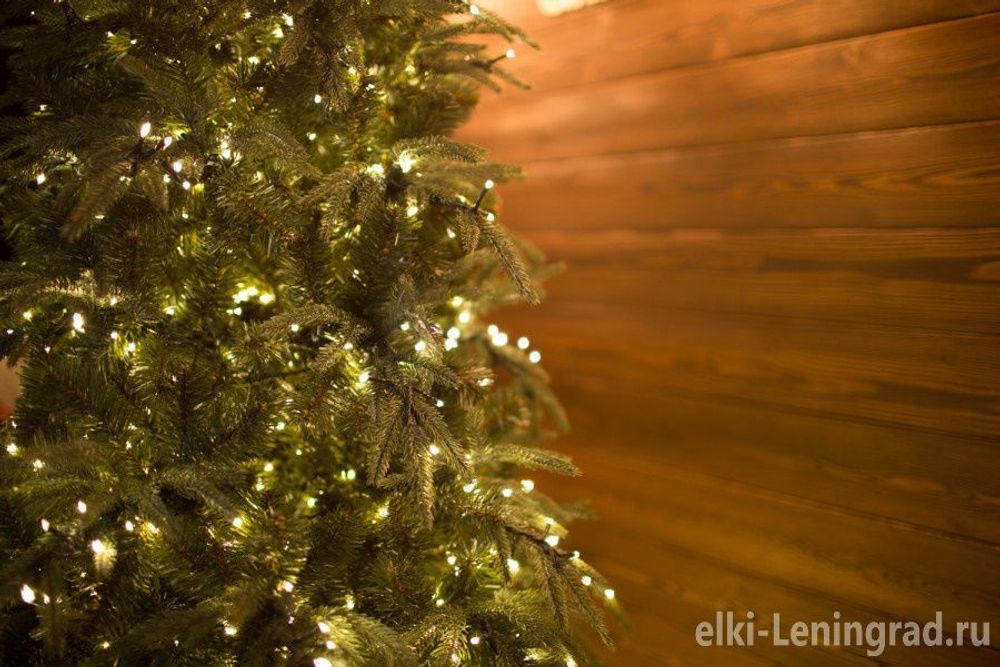 Елка с гирляндой «Валерио» (Литая+пвх) от 1.2 до 2.4 м