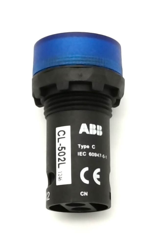 Лампа синяя со встроенным светодиодом ABB CL-502L, 24ВAC/DC 1SFA619402R5024