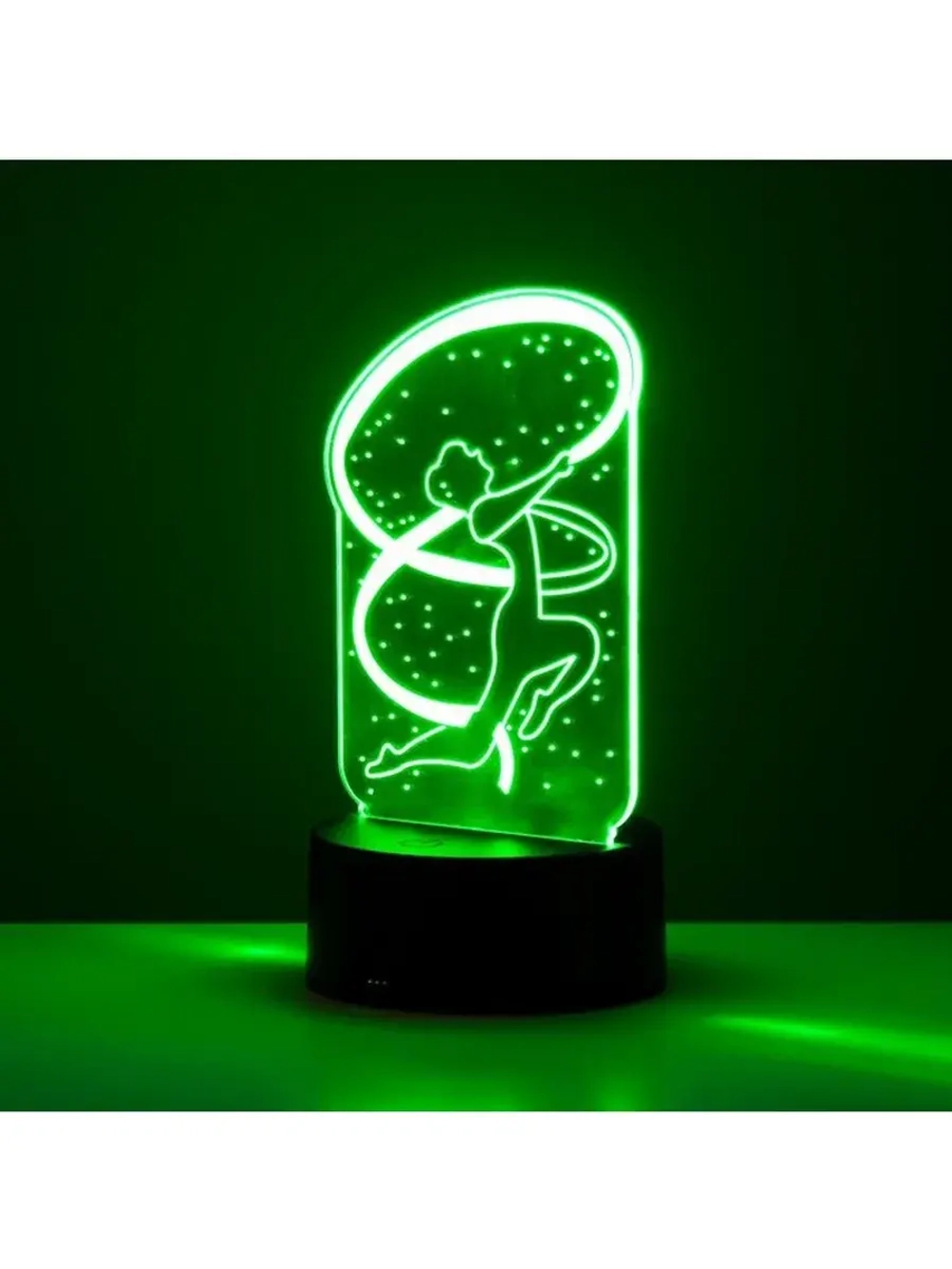 Светильник сенсорный «Гимнастка» LED 7 цветов USB/от батарее