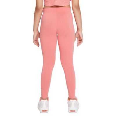 Штаны для девочки теннисные Nike Sportswear Favorites Swoosh Legging G - pink salt/cashmere