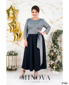 Платье 19-043-темно-синий Minova