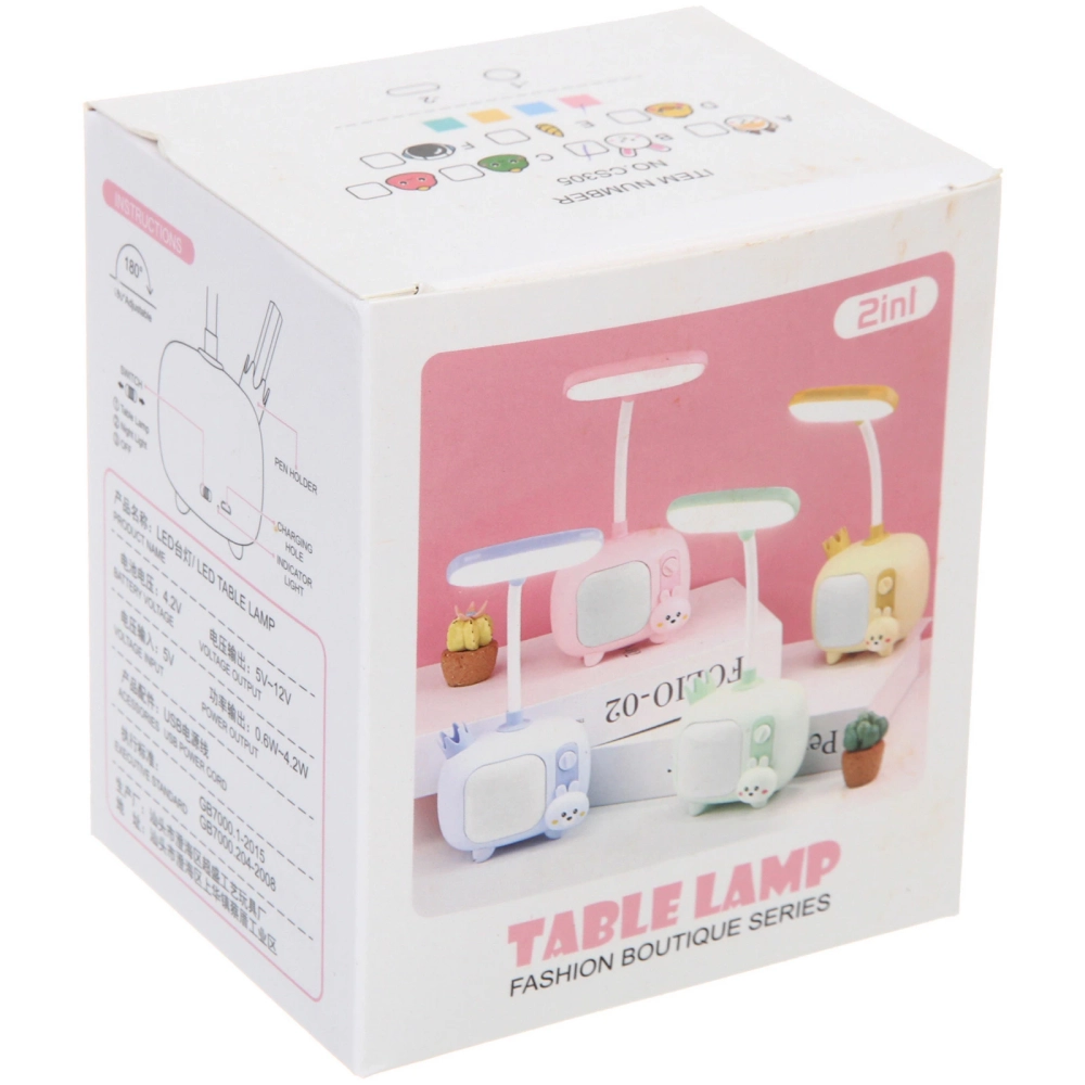 Настольная лампа «Sweet - TV time» LED, USB 0.6-4.2W 5V, Розовый