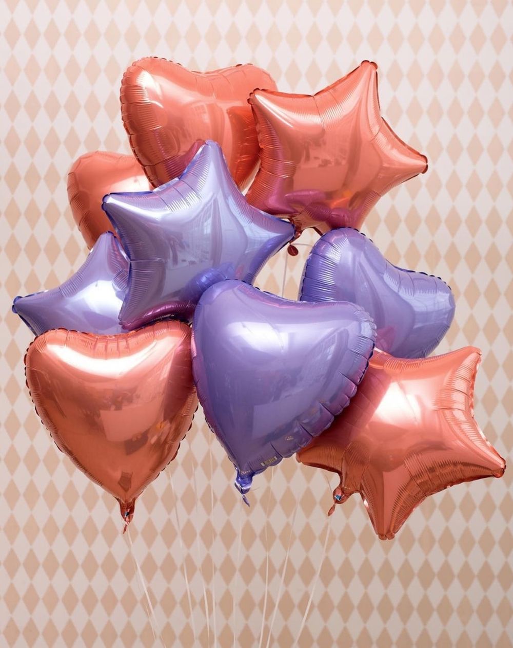 Шар (19"/48 см) Сердце, Коралловый