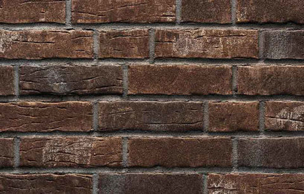 Stroeher - 377 platinbraun, Steinlinge, состаренная поверхность, ручная формовка, 240x71x14 - Клинкерная плитка для фасада и внутренней отделки