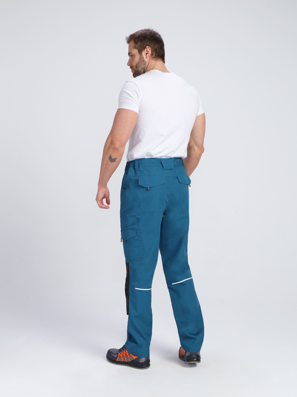 Брюки ProfLineSpecialist (тк.РипСтоп,240), циан/черный