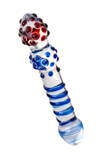 Фаллоимитатор стеклянный прозрачный 20,5 см