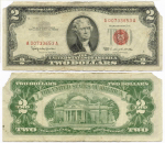 Банкнота США 2 доллара 1963 A 00733653 A. G-
