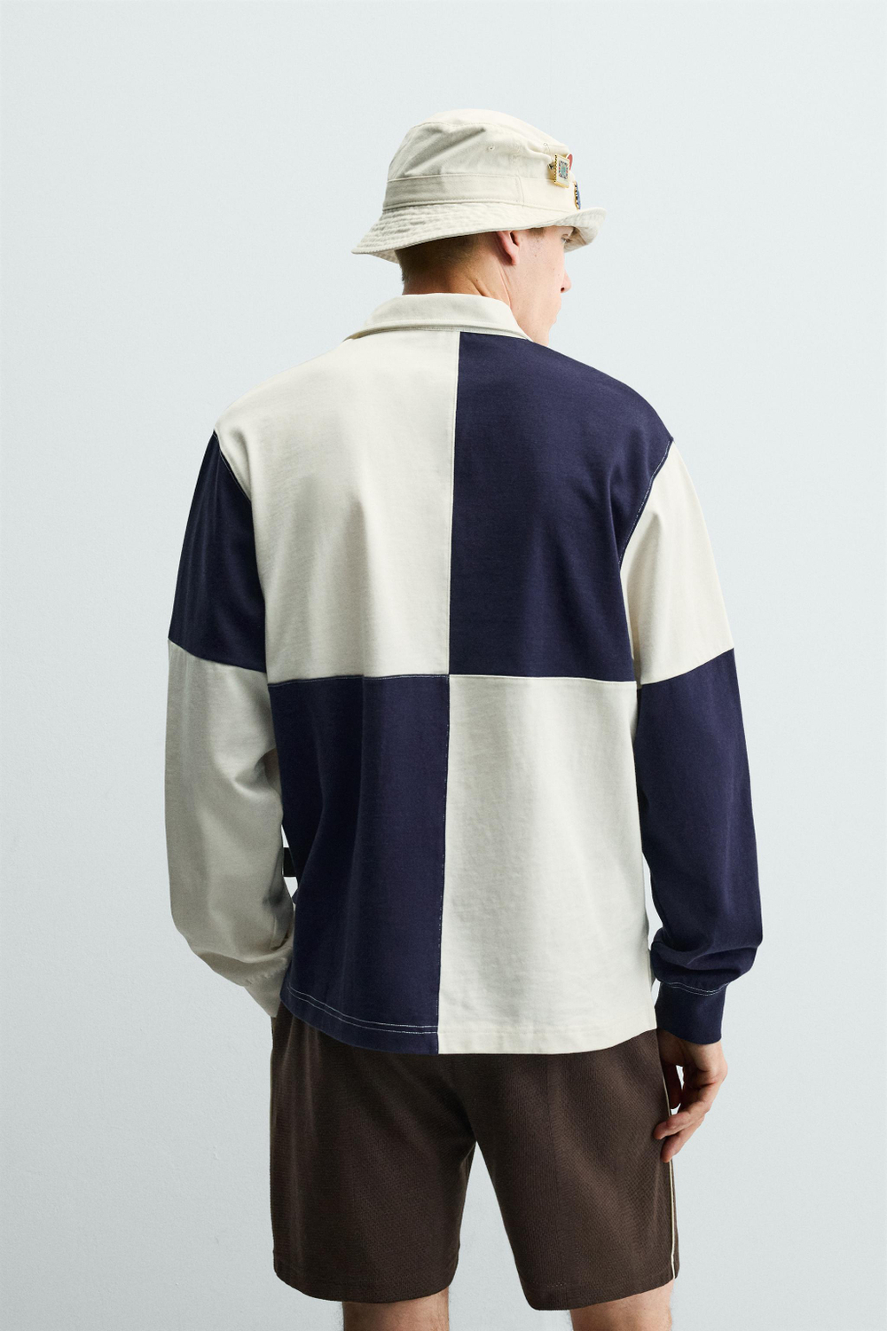 ZARA ПОЛО COLOR BLOCK USA 94 FIFA WORLD CUP™ FIFA CLASSICS, МОРСКОЙ СИНИЙ