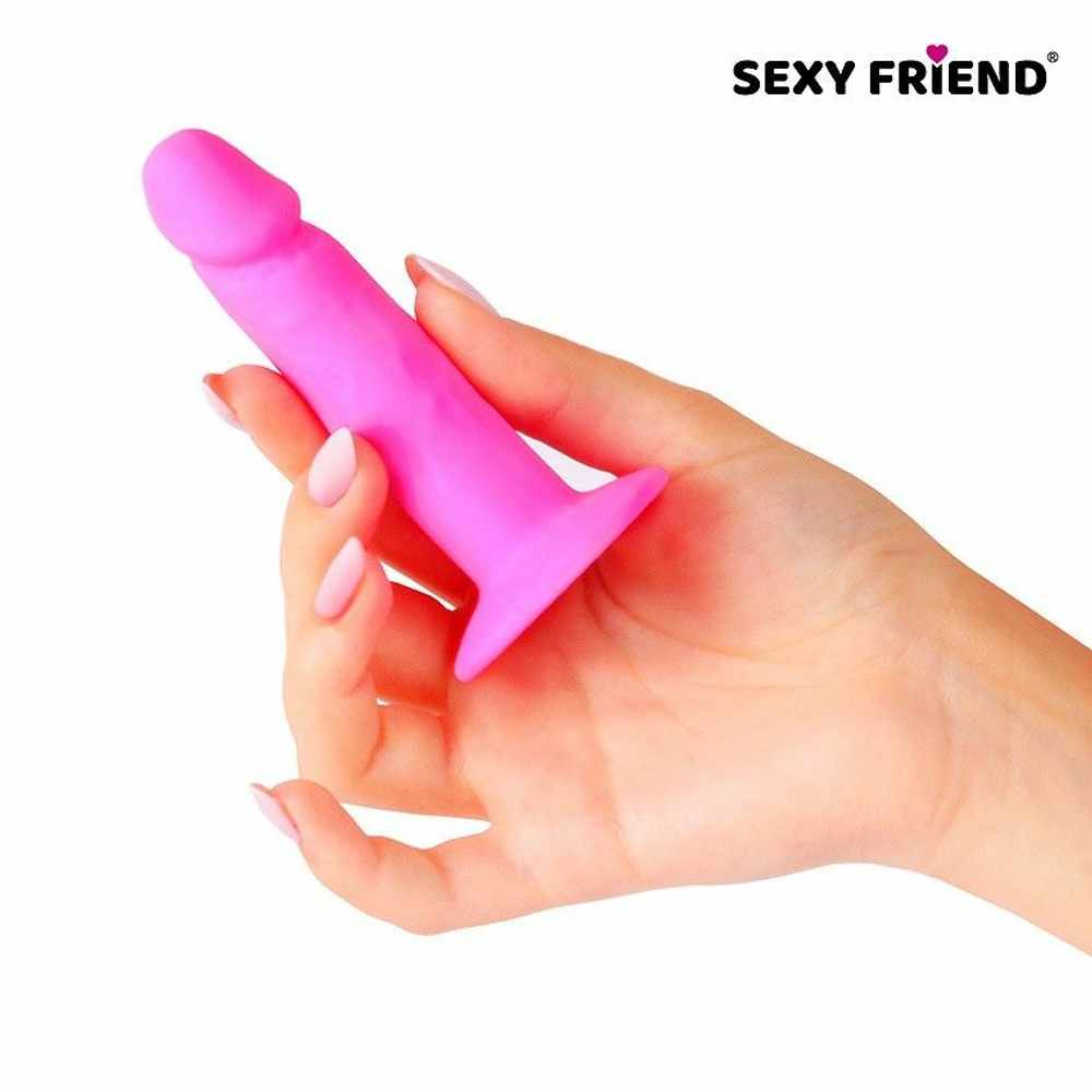 Ярко-розовый анальный фаллоимитатор - 10 см. (Цвет: ярко-розовый)