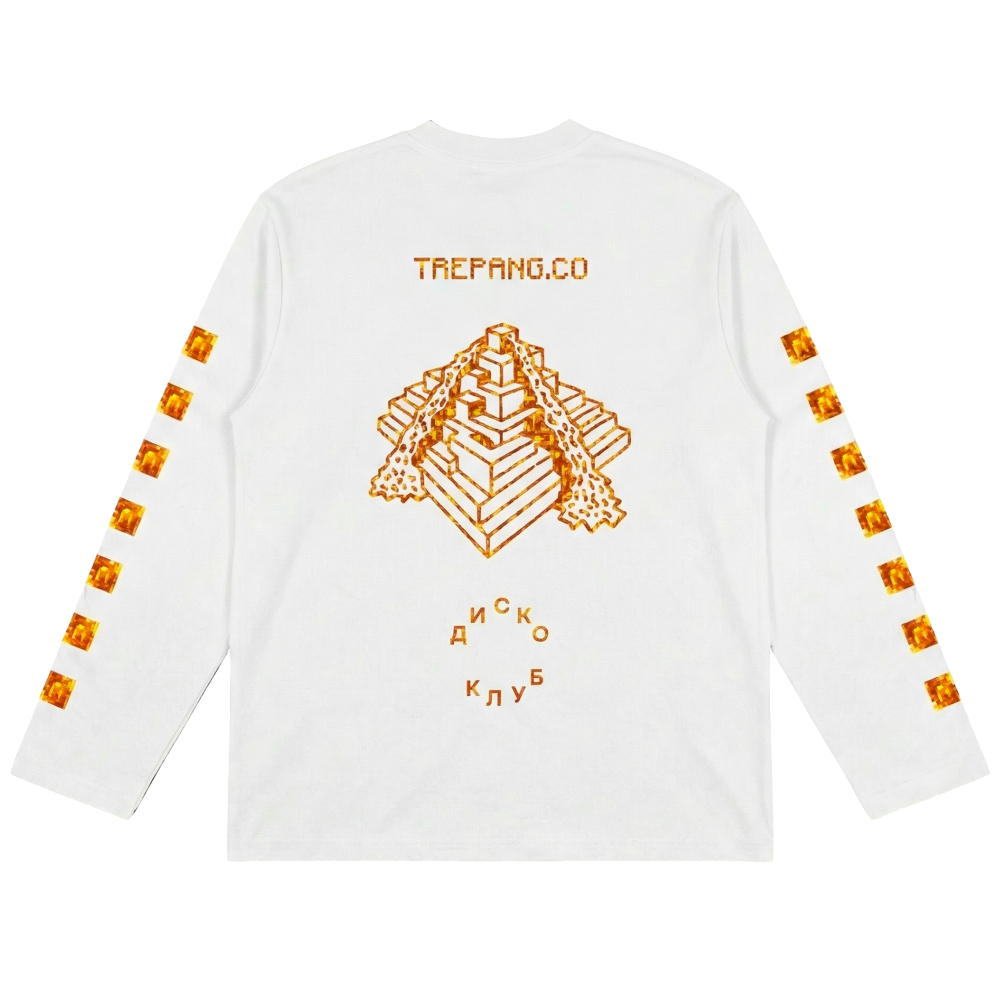 Лонгслив Диско Клуб x Winline x Trepang.co белый