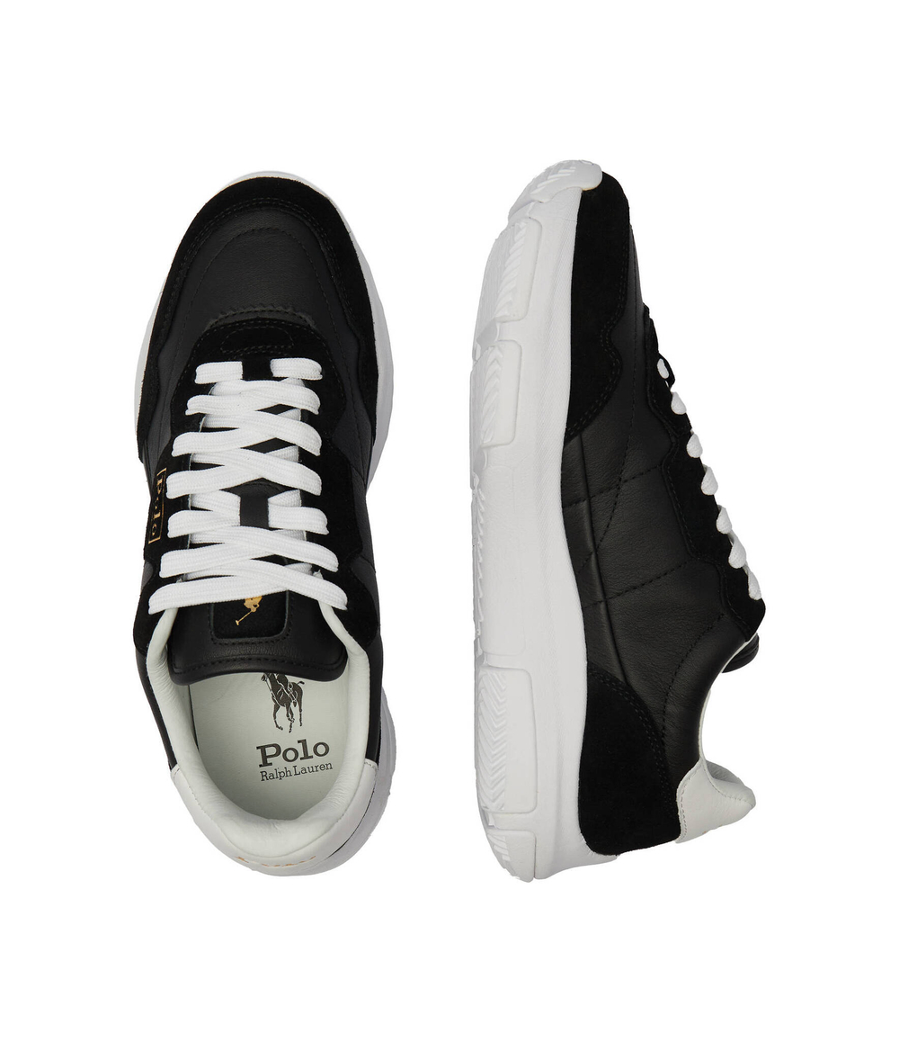 Кожаные кроссовки POLO RALPH LAUREN - черный(809931239)