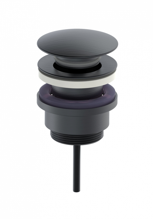 Донный клапан для раковины 1 1/4 WONZON & WOGHAND, Темный графит (WW-88SS07-BGM)