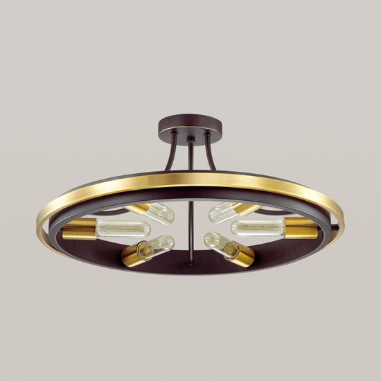 4401/6C LOFTI LN19 224 золотой, черный Люстра потолочная E27 6*60W 220V MAEVE