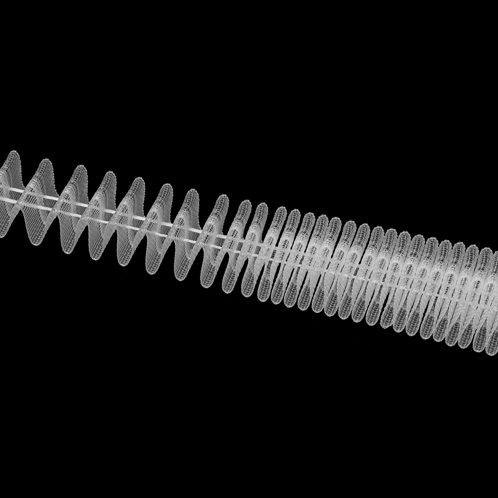 Шторная лента Oz-Is арт. 2360M, коэф сборки произвольный, цвет прозрачный (ширина 25 mm)