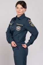Костюм летний  женский МЧС (Патруль-240, серо-синий)
