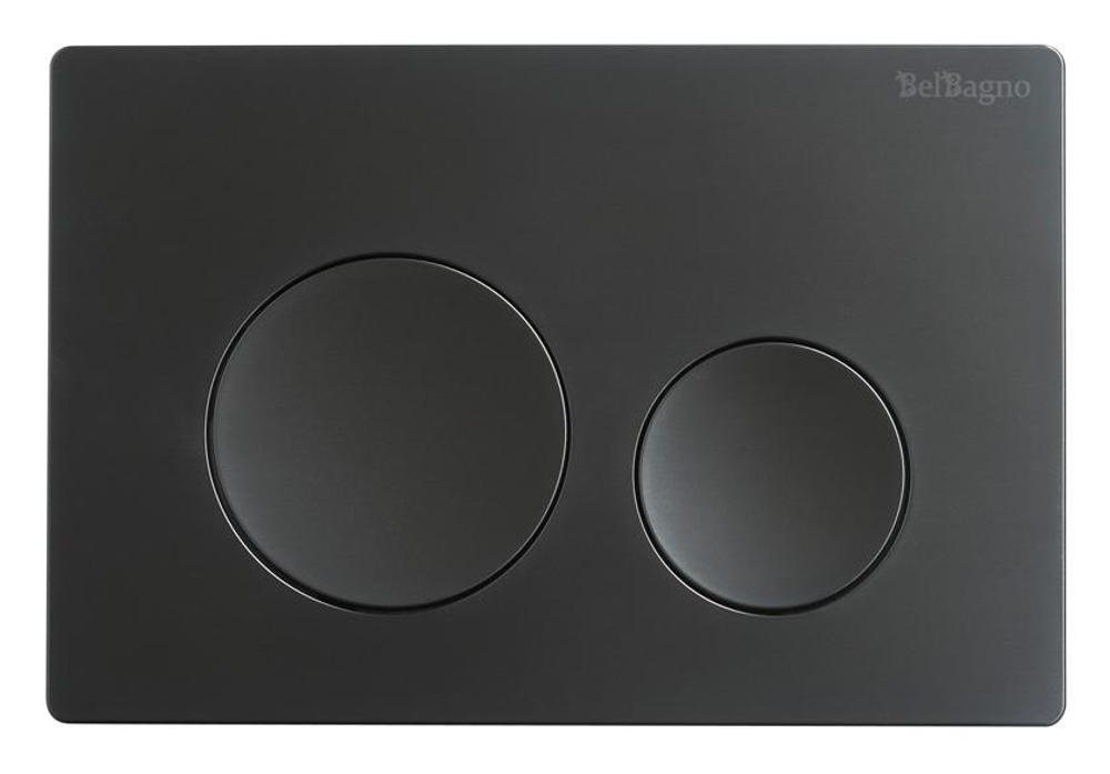 Кнопка смыва BelBagno BB-03C-NERO.M цвет чёрный матовый
