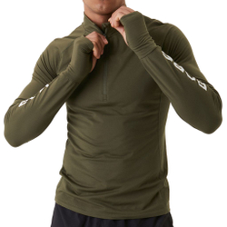 Мужская теннисная кофта Björn Borg Borg Midlayer Half Zip - ivy green