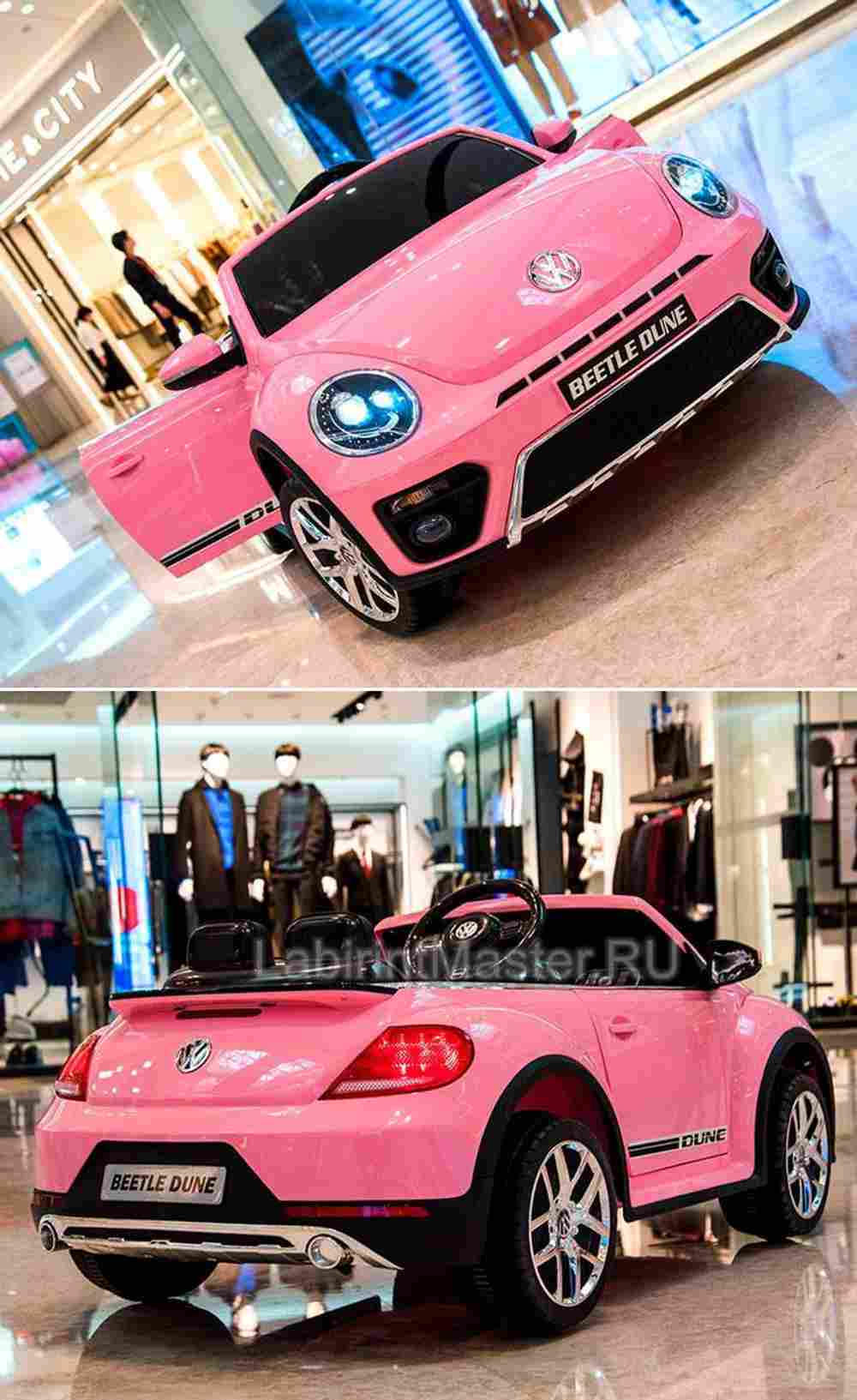 Детский электромобиль S303, Volkswagen, розовый