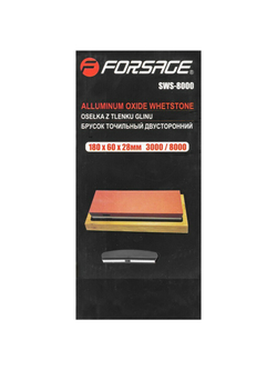 Брусок точильный двусторонний 180x60x28mm 3000/8000 Forsage F-SWS-8000