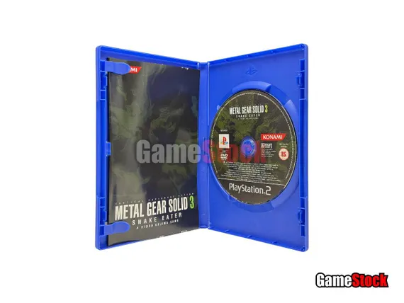PS2 Metal Gear Solid 3 Snake Eater (Б/У, Английская версия, SLES-82013, Pal) (Как новый)