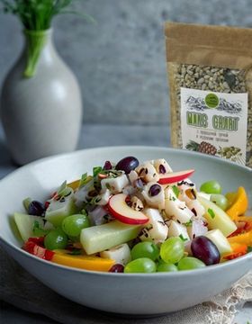 Рецепт: теплый салат с кальмаром