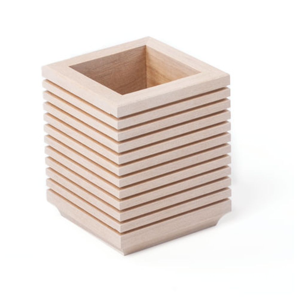 Набор настольный BESTAR "Nefertum" из массива дерева (бук), 9 предметов, цвет "беленый дуб", 236397