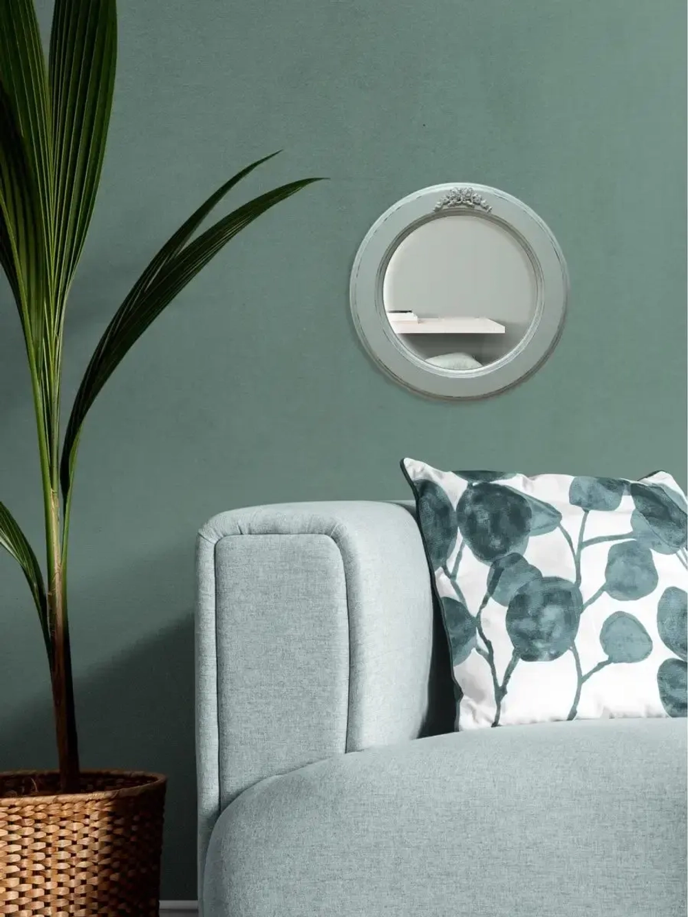 Зеркало настенное для прихожей 27 см