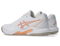 Женские теннисные кроссовки Asics Gel-Dedicate 9 Clay - white/cantaloupe