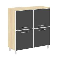 Yalta Шкаф квадратный LT.SD-1.2 R black Акация Лорка/Стекло Black 1098*452*1168