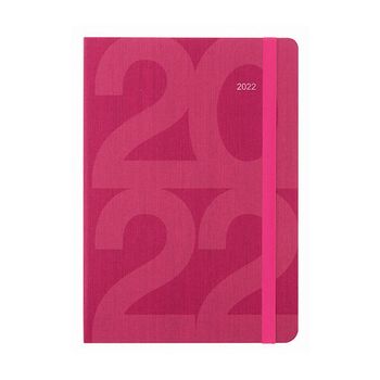 Ежедневник Letts Block A5 кожзам с белыми страницами фуксия (412 171046)